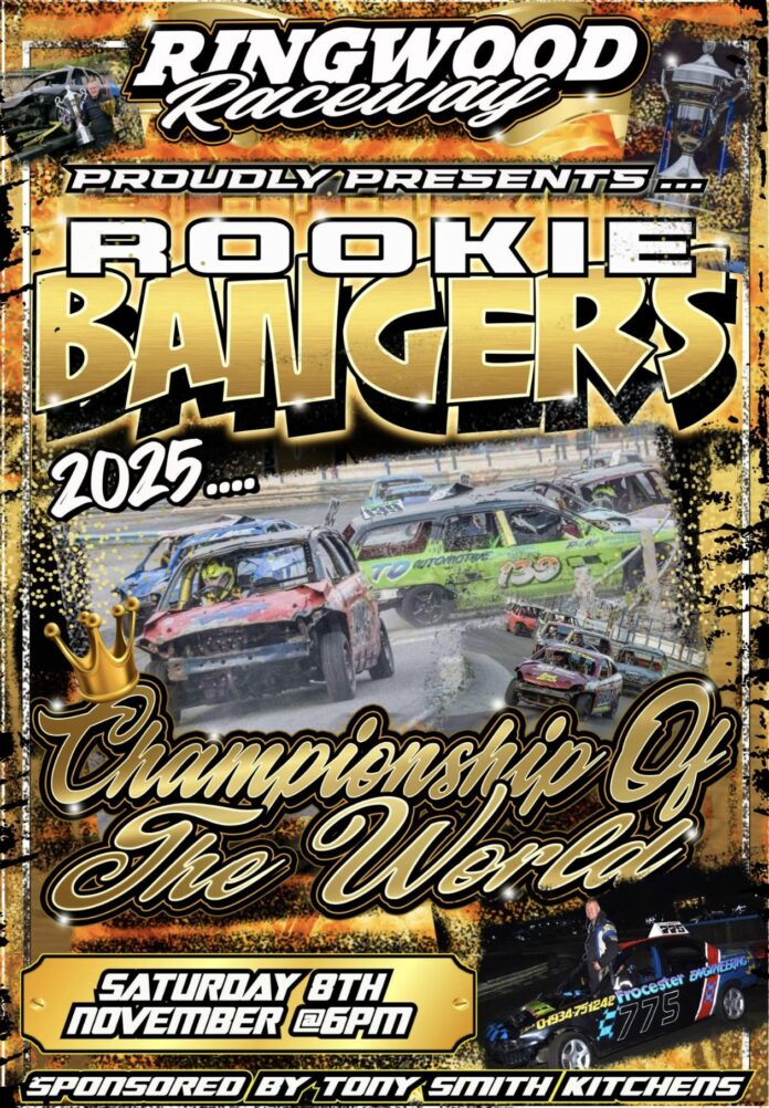 2025 Rookie Banger Championship of the World at Ringwood Raceway, Matchams – The Big One sponsored by Tony Smith Kitchens